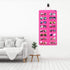 AROUY Rose Hanging Dust Proof Sunglasses Organizer - 16 Felt Slots Glasses Holder with Metal Hook and Sturdy Rope