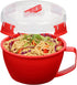 Sistema Microwave Collection Noodle Bowl - 1109ZS, 1 Count (Pack of 1), Red