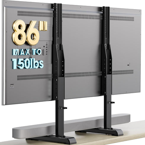 AX WABER Table Top TV Stand with Height Adjustable TV Legs Replacement for Most