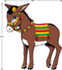 12 (1 count) (1/Pkg) Donkey Game (mask & tails included) Party Accessory