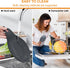 3 Pack Large Silicone Spoon Rest for Stove Top, Heat Resistant Cooking Spoon Holder for Kitchen Utensils