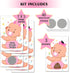 Zunaked 38 Baby Shower Raffle Card Game for Girls - Silly Activity for Ice Breakers, Door Prizes - Decorations for Baby