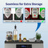30" 4" IIIOIIIA Stove Top Magnetic Shelf for Kitchen Organization, Magnetic Spice Rack Over The Stove, Deep Spice