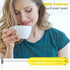 Handheld Electric Milk Frother, Battery Operated Foam Maker and Mixer for Drinks (Yellow)