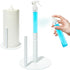 Josef Mention Trading 2-in-1 Stainless Steel Paper Towel Holder with Spray Bottle | White |