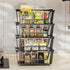 4 Countertop,Kitchen GAOKASE Pcs Stackable Wire Baskets for Pantry Organizers and Storage,Vegetable Fruit Basket