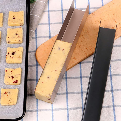 2Pcs U-Shape Non-stick Biscuit Cake Bread Mold, Carbon Steel Rectangle Cake Pan for Kitchen Baking