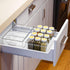 Yieach 4 Pack Stackable Snack Organizer for Pantry Shelf,Clear Pantry Organizers and Storage Bins
