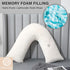 AS AWESLING Shredded Memory Foam V Pillow, V Pillow for Neck and Shoulder Pain, Neck Support Pillow for Sleeping, Body