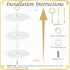 3 36 Countertop Tier Ceramic Easter Deviled Egg Platter Hole Deviled Egg Tray Container, Detachable Eggs Holder Tower