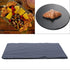 Round Slate Cheese Board - Black Platter Tray Cutting Board, 8 x 8 Inches
