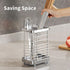 Kitchen Utensil Drying Rack - 304 Stainless Steel Drainer Basket for Flatware Storage on Kitchen Counter
