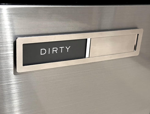 Premium Dishwasher Magnet Clean Dirty Sign - Stainless Steel Grade 304 Dirty Clean Dishwasher Magnet - Clean Dirty Magnet for Dishwasher