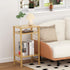 3-Tier YUFAM Side Table End Table Tall Night Stand for Living Room Bedroom Bathroom Office Furniture Natural