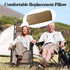 Ostlttyn Zero Gravity Chair Replacement Pillow Headrest with Elastic Band, Universal Soft Removable Padded Cushion Head