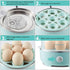 Elite Gourmet EGC115M Easy Egg Cooker, Electric 7-Egg Capacity, Auto Shut-Off, BPA Free, Retro Mint