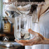 16 OZ, Set 4 Double Walled Glass Coffee Mugs Borosilicate Glass Coffee Cups of with Spoons, Insulated Clear Coffee Mug