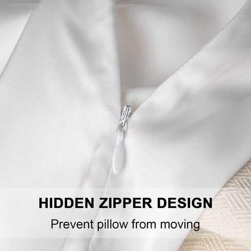 Mulberry Silk Pillowcase for Hair and Skin, Standard Size Cooling Silk Pillow Case with Hidden Zipper