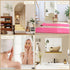 JUNEBRUSHS 4 Pack Self Adhesive Acrylic Mirror Tiles, 8 x 8 Inch Flexible Plastic Mirror Sheets, 2MM Thick