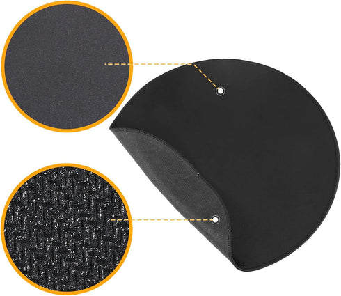Mouse Pad, Sliding Mats for Ninja Foodi and Instant Pot - 15" Round Kitchen Appliance Mats for Moving Small Appliances