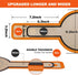 Silicone Bread Sling Dutch Oven - Best Japan Silicone. Non-Stick & Easy Clean Reusable Silicone Bread Baking Mat. With Extra Long Handles Bread Baking Sheet Liner, 2 Orange Set for Transferable Dough