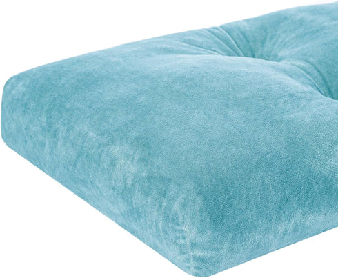 JAMPAYANG (36"x14", Bench Cushion, Non-Slip Tufted Bench Cushions for Swing, Shoe Storage, Window Seat Sky Blue)