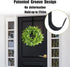 GameXcel 12" Wreath Hanger for Front Door, Large Metal Hook for Christmas Wreath Over The Door, Black