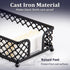 MOLEDINO Guest Towel Napkin Holder for Bathroom, Disposable Paper Hand Towel Holder Tray Metal Black Dinner Napkin