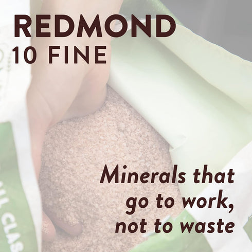 10 25 LB Redmond Fine Natural Livestock Mineral Salt Bag