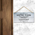 TOARTI Bathroom Quote Wood Sign, 12.5x25cm, Hanging Wall Art for Septic Tank Toilet Notes