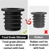 Liquor Pourer Adapters for Large Liquor and Olive Oil Bottles, Converts Regular Size Spout to Large Pouring Spout, 6
