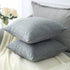 OTOSTAR Set of 2 Linen Throw Pillow Covers, 28x28 Inch Decorative Cushion Covers for Home Decor, Dark Grey