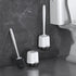 2 Pack Set Lefree Silicone Toilet Bowl Brush and Holder with Ventilated Holder, Floor Standing & Wall Mounted Toilet