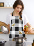 Bencailor 6 Pcs Kitchen Aprons Waterproof Aprons Adjustable Baking Cooking Aprons Themed Aprons for Home