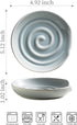 Spoon Rest with Swirl Shape, Cooking Utensils Holder for Spatula, Coffee Spoon, Light Gray Kitchen Accessory