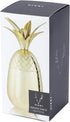 Viski Gold Pineapple Tumbler with Lid, 16 Oz Stainless Steel Tumbler Cup for Mai Tais, Tiki Drinks, and Craft Cocktails