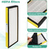 FLT4825 HEPA Filter B Replacement with Guardian Air Purifier AC4825 AC4825E AC4300 AC4800 AC4900 AC4850 by Techecook - 2 x True H13 HEPA Filters, 8 x Activated Carbon Pre-Filter