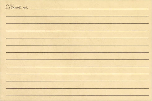 Juvale 60-Pack Double Sided Recipe Cards, Thick Vintage Index Cards 4x6 for Cooking and Kitchen Organization