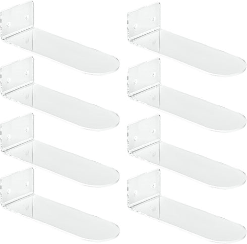 IEEK Floating Shoe Display 8 Pack,Levitating Acrylic Shoe Shelf for Wall,Clear Wall