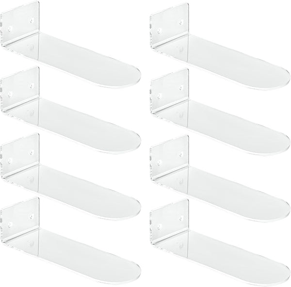 IEEK Floating Shoe Display 8 Pack,Levitating Acrylic Shoe Shelf for Wall,Clear Wall