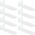 IEEK Floating Shoe Display 8 Pack,Levitating Acrylic Shoe Shelf for Wall,Clear Wall