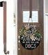 Myfolrena Adjustable Wreath Hanger (Bronze-1 Pack) - Stainless Steel Door Hanger for Front Door, 20lb Capacity
