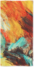 oFloral Bright Artistic Splashes Hand Towels, Abstract Multicolor Pattern Towel for Bath/Kitchen/Yoga/Golf 15X30 Inch