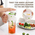 Vucchini Salad Dressing Shaker Mixer Bottle, Homemade Dressing Container - BPA Free Glass Juice Storage Ketchup