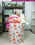 Large Canvas Fabric Laundry Hamper - Lightweight Storage Basket/Toy Organizer/Dirty Clothes Collapsible Waterproof