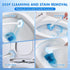 Wizia 40 Count Disposable Toilet Brush Refills - Compatible with Most Toilet Brushes, Easy Cleaning Toilet Bowl Sponge
