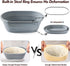 40oz Set 9" 10" Sourdough Starter Kit, Sourdough Bread Baking Supplies, Sourdough Starter Jar, Silicone Banneton Bread