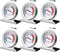 6PCS Large Dial Refrigerator Freezer Thermometer - Classic Series for Fridge Temperature Cooler