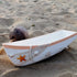 17 Inch White Wooden Boat Tray Decor Decorative Nautical Boat Ornament Decor Wood Boat Tray Decorations Beach Theme