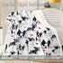 BlessLiving Boston Terrier & Frenchie Dog Plush Blanket, Cute Puppy Dog Cozy Fleece Throw for Kids, Girls & Women -